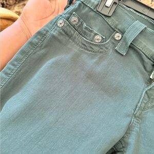 True Religion Dark Green Green Skinny Jeans